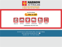 Tablet Screenshot of harmonautoglassmn.com